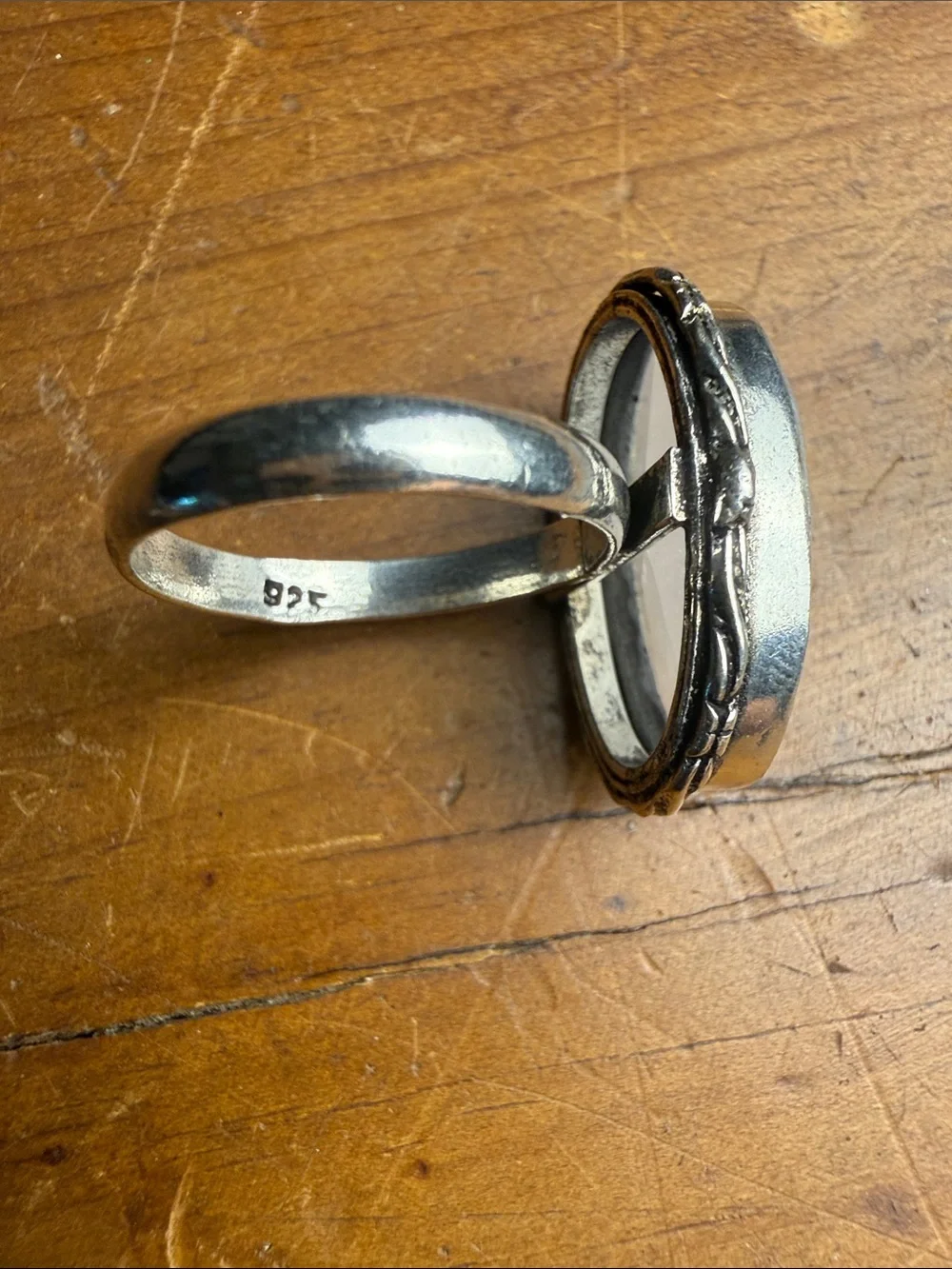 Clear Quartz 925 Sterling Silver Ring